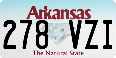 AR license plate 278VZI