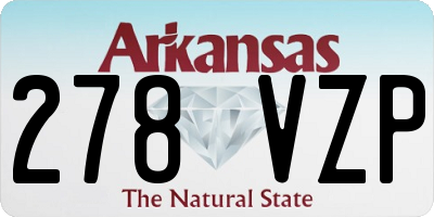 AR license plate 278VZP