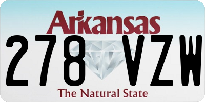 AR license plate 278VZW