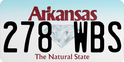AR license plate 278WBS