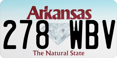 AR license plate 278WBV