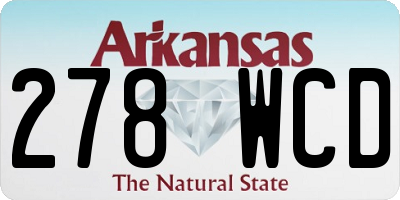 AR license plate 278WCD