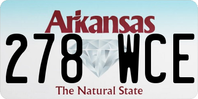 AR license plate 278WCE