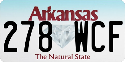 AR license plate 278WCF