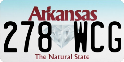 AR license plate 278WCG