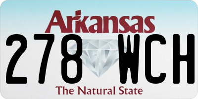 AR license plate 278WCH