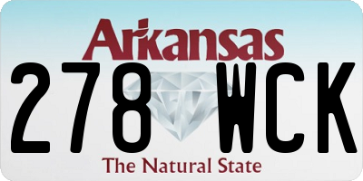 AR license plate 278WCK