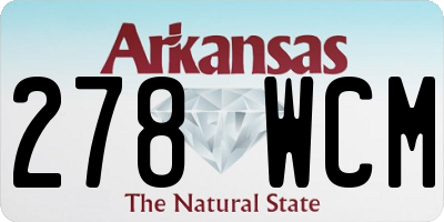 AR license plate 278WCM
