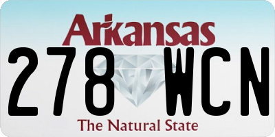 AR license plate 278WCN