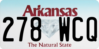 AR license plate 278WCQ