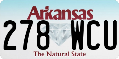 AR license plate 278WCU
