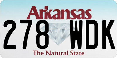 AR license plate 278WDK
