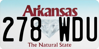 AR license plate 278WDU