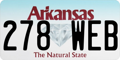 AR license plate 278WEB