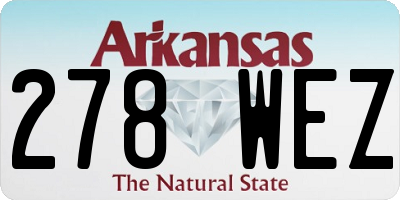 AR license plate 278WEZ
