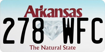 AR license plate 278WFC