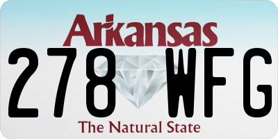 AR license plate 278WFG