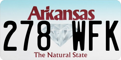 AR license plate 278WFK