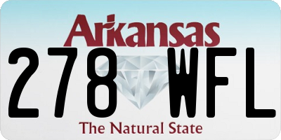 AR license plate 278WFL