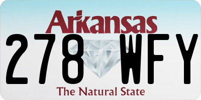 AR license plate 278WFY