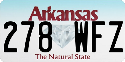 AR license plate 278WFZ
