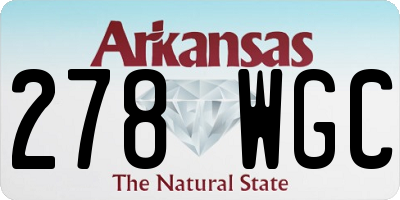 AR license plate 278WGC