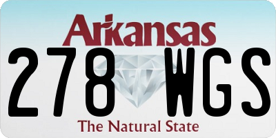 AR license plate 278WGS