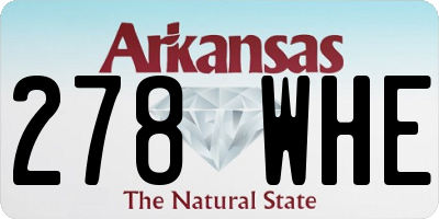 AR license plate 278WHE