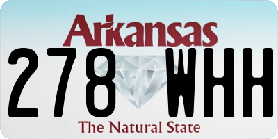 AR license plate 278WHH
