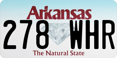 AR license plate 278WHR