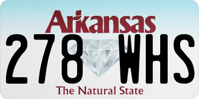 AR license plate 278WHS
