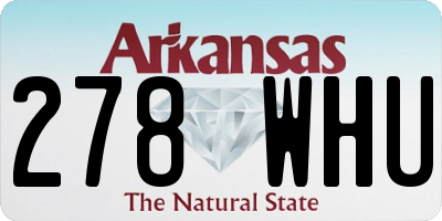 AR license plate 278WHU