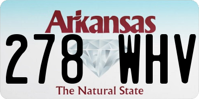 AR license plate 278WHV