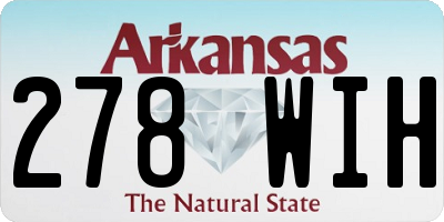 AR license plate 278WIH