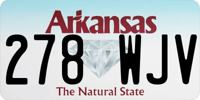 AR license plate 278WJV