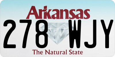AR license plate 278WJY