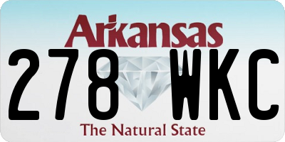AR license plate 278WKC
