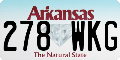 AR license plate 278WKG