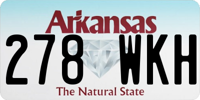AR license plate 278WKH