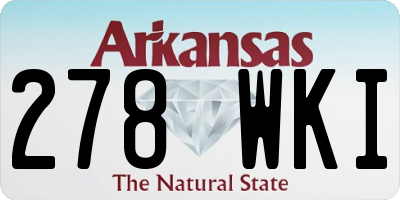 AR license plate 278WKI