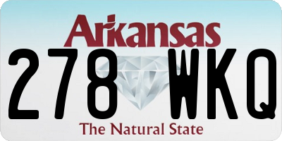 AR license plate 278WKQ