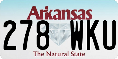AR license plate 278WKU