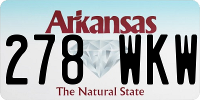 AR license plate 278WKW