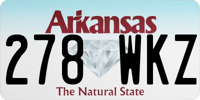 AR license plate 278WKZ