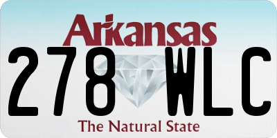 AR license plate 278WLC