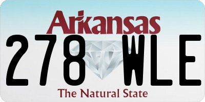 AR license plate 278WLE