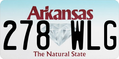 AR license plate 278WLG