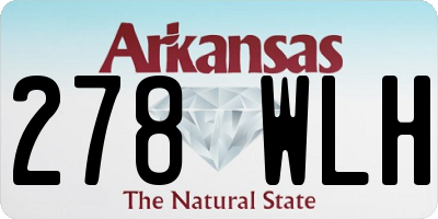 AR license plate 278WLH