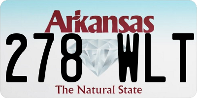 AR license plate 278WLT