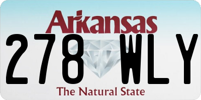 AR license plate 278WLY